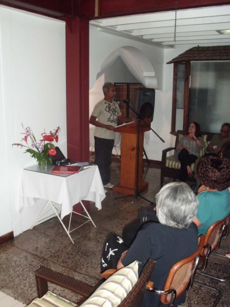 Steelpan scholar Kim Johnson shares passages from his publication The Illustrated Story of Pan.